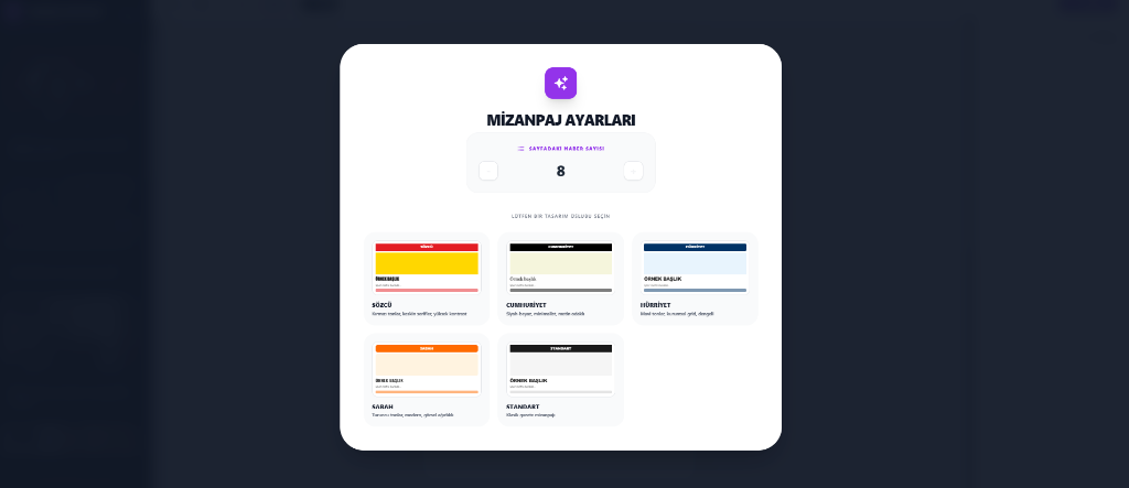 Gazete Stili Seçimi